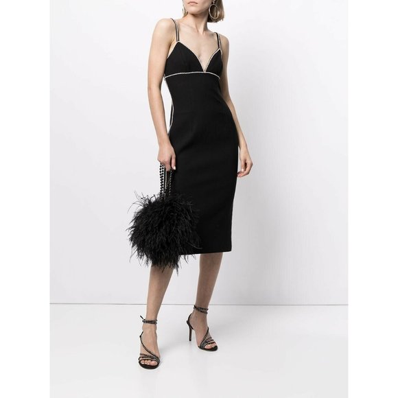 Cinq a Sept Beth Dress Black Crystal